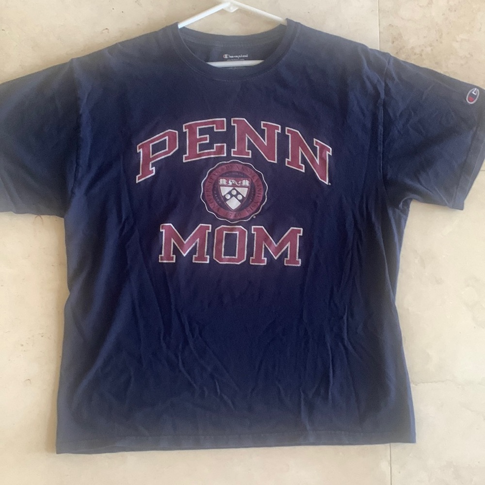 University tee shirt, champion, pre worn